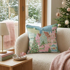 Twilight Market Row Throw Pillow - Hillcroft Home