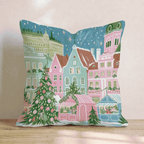 Twilight Market Row Throw Pillow - Hillcroft Home
