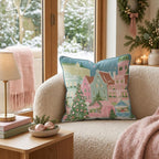 Twilight Market Row Throw Pillow throw pillow - Hillcroft Home