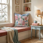 Twilight Village Lane Throw Pillow - Hillcroft Home