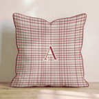 Typeset A Plaid Throw Pillow - Hillcroft Home