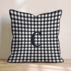 Typeset C Throw Pillow - Hillcroft Home