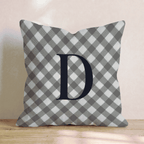 Typeset D Throw Pillow - Hillcroft Home