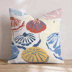Umbrellas in Italy Throw Pillow - Hillcroft Home