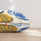 Umbrellas in Italy Throw Pillow - Hillcroft Home