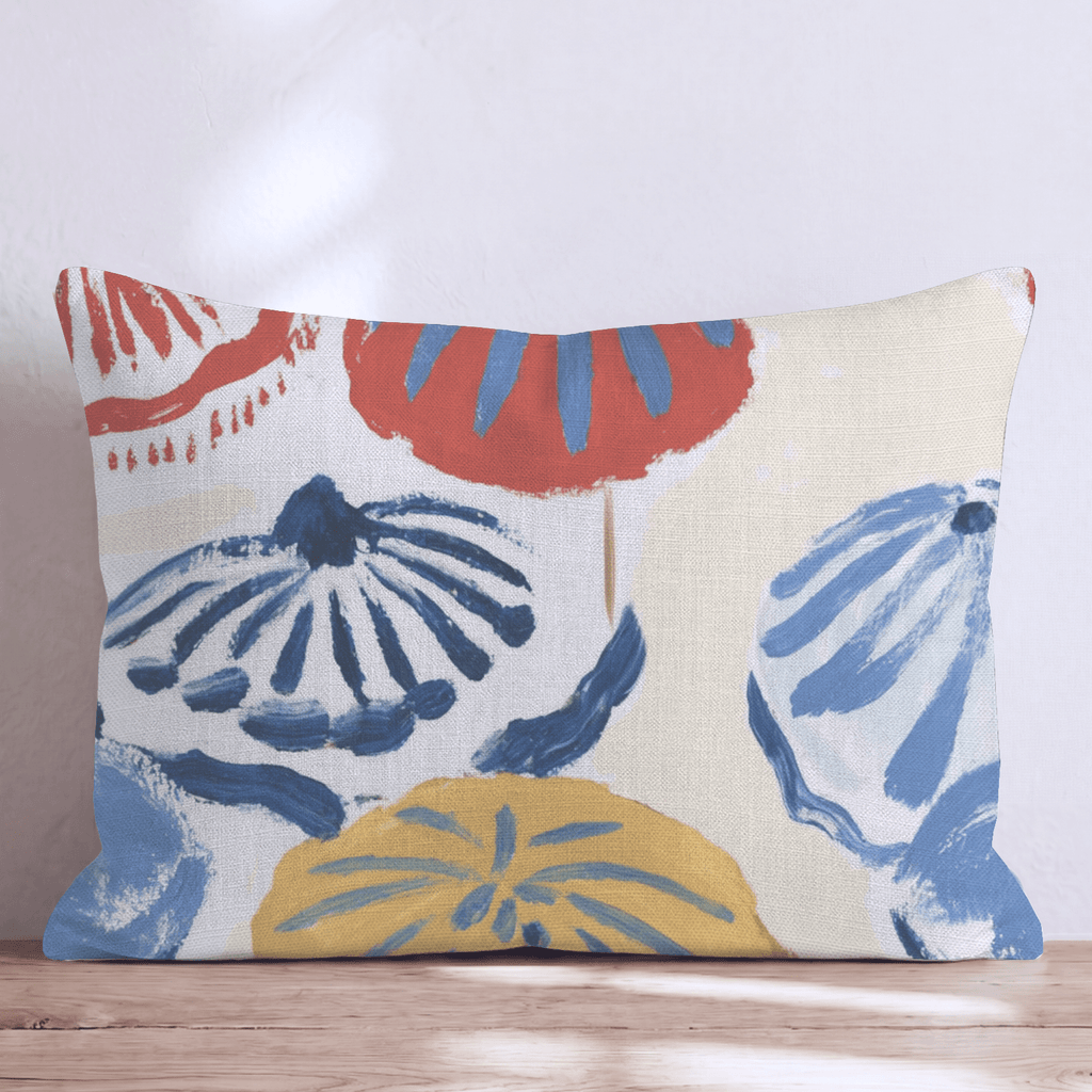 Umbrellas in Italy Throw Pillow - Hillcroft Home