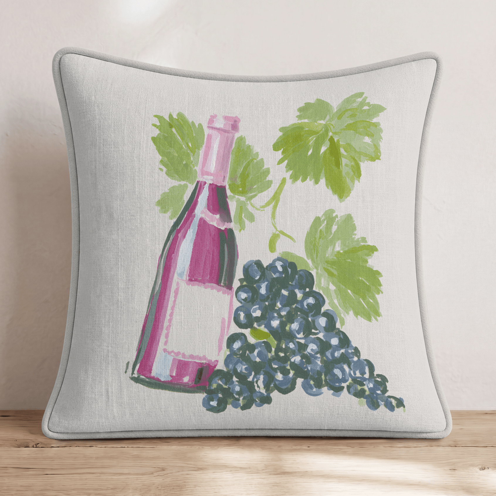 Uncorked Throw Pillow - Hillcroft Home