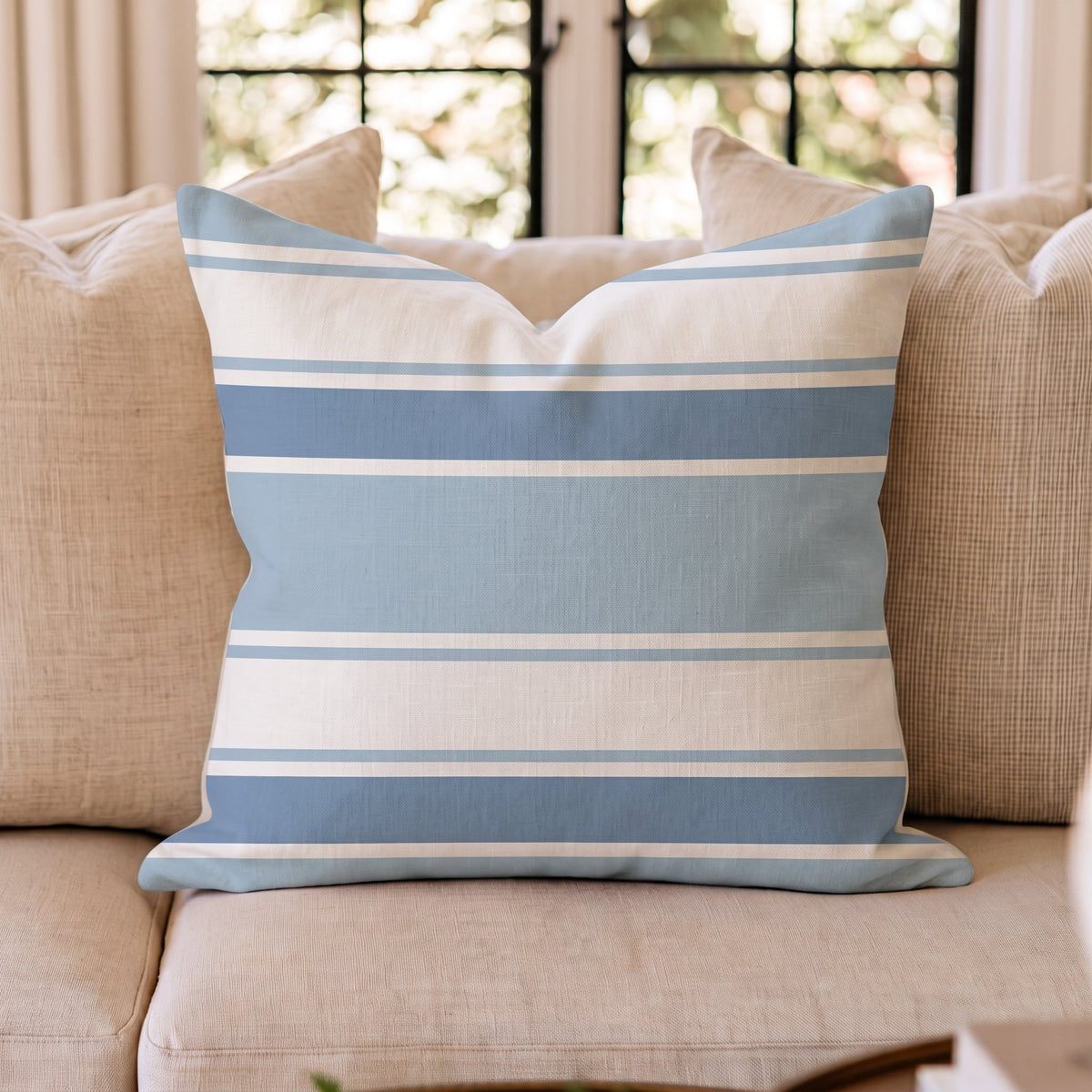 Under The Umbrella Stripes Throw Pillow throw pillow - Hillcroft Home