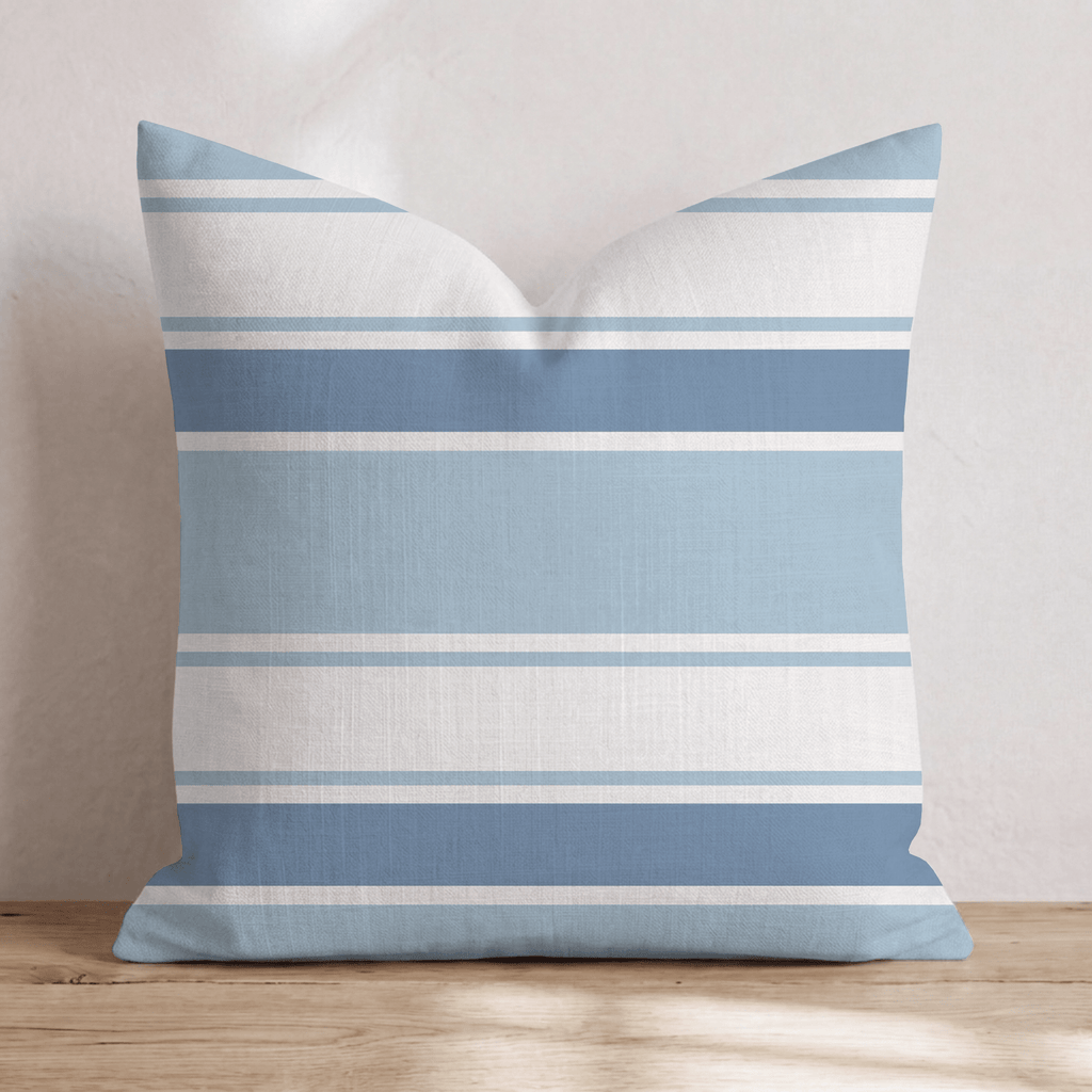 Under The Umbrella Stripes Throw Pillow - Hillcroft Home