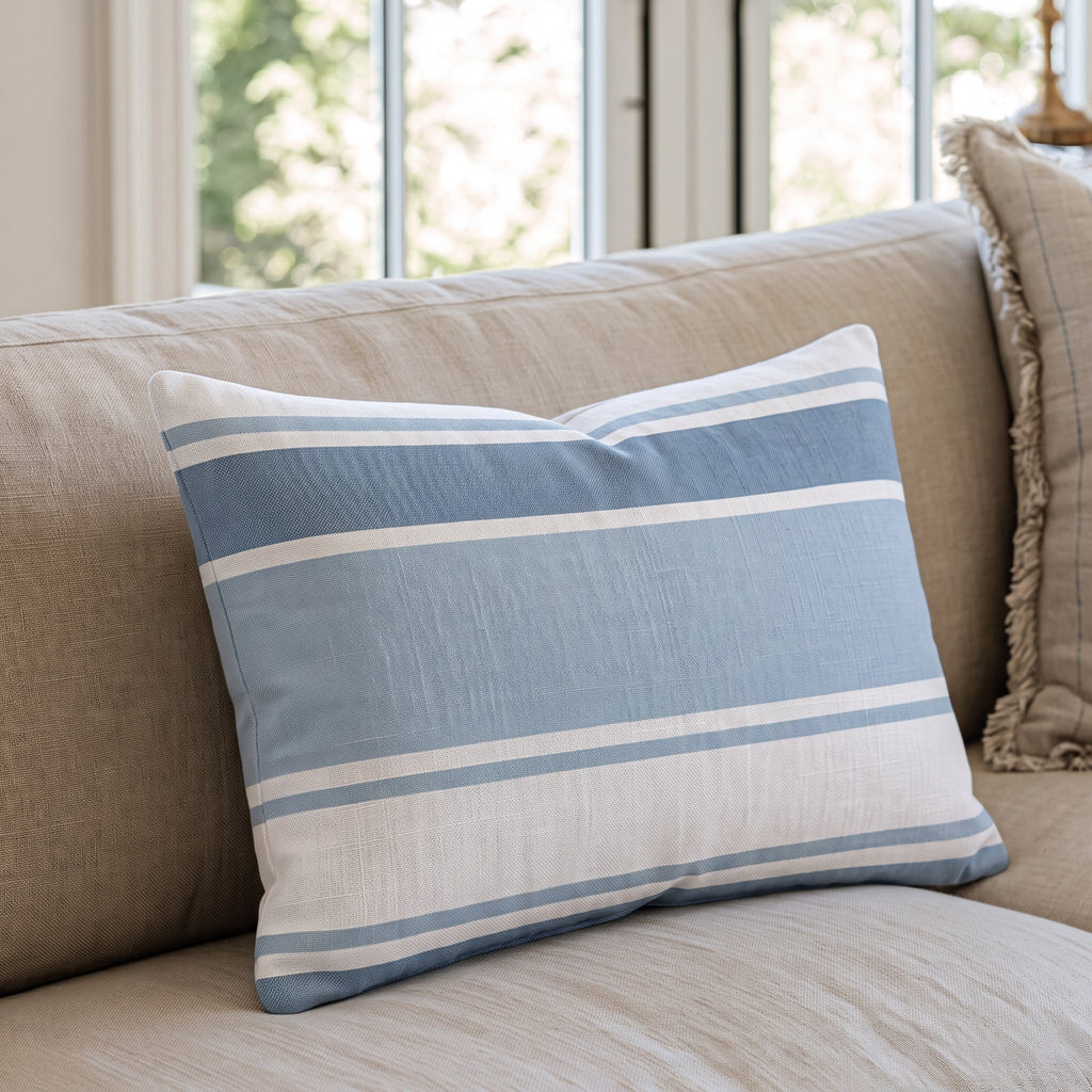 Under The Umbrella Stripes Throw Pillow throw pillow - Hillcroft Home