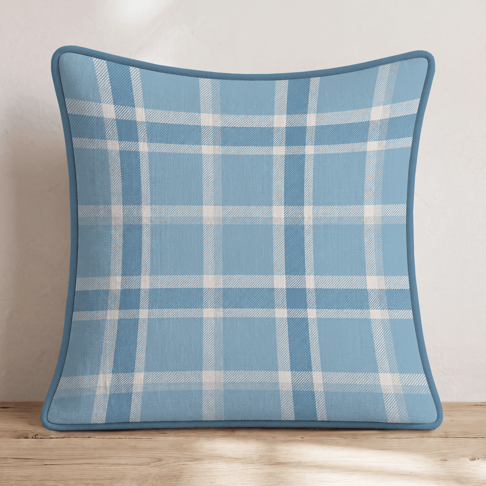 Under The Umbrella Tartan Throw Pillow - Hillcroft Home