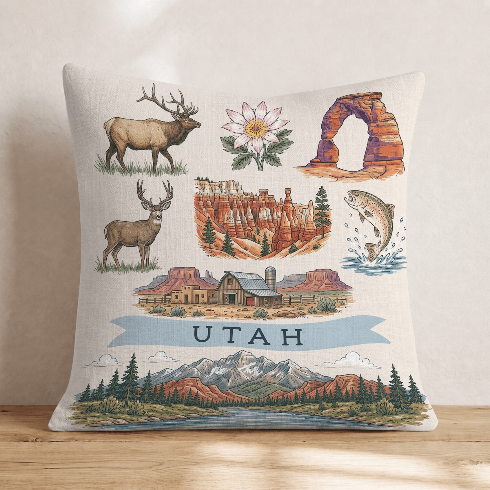 Utah Gallery Throw Pillow - Hillcroft Home