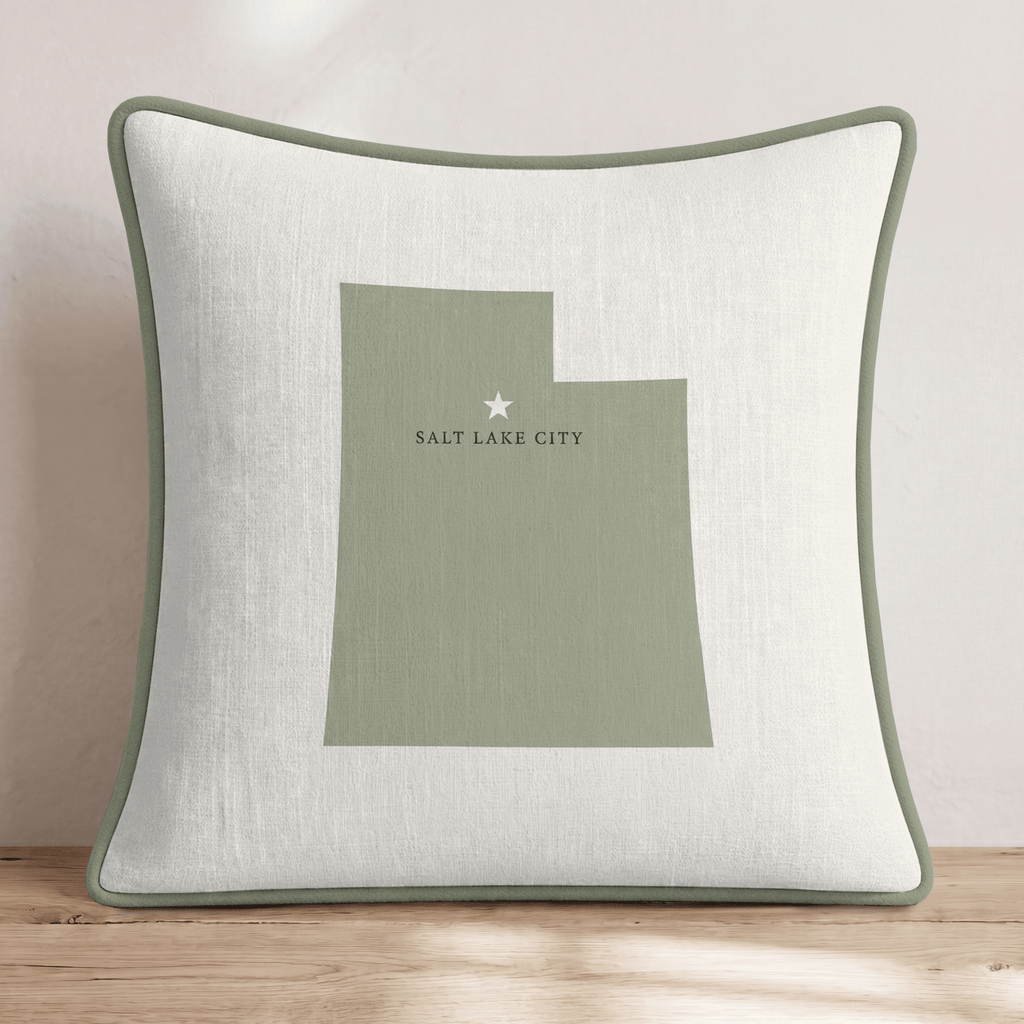 Utah State Capital Throw Pillow - Hillcroft Home