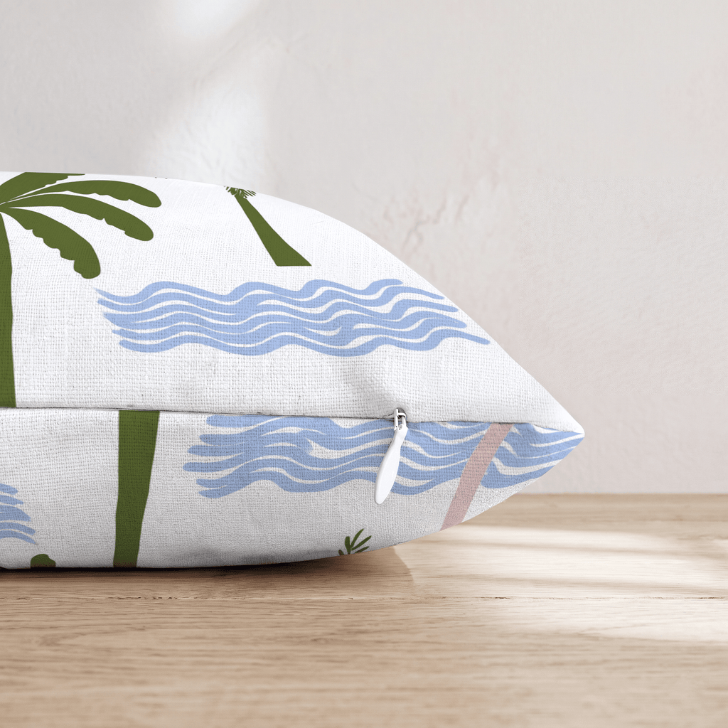 Vacation Collage Throw Pillow - Hillcroft Home