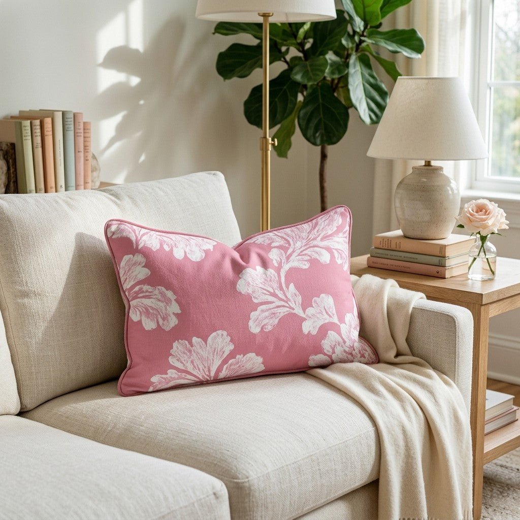 Valentines Damask Throw Pillow - Hillcroft Home