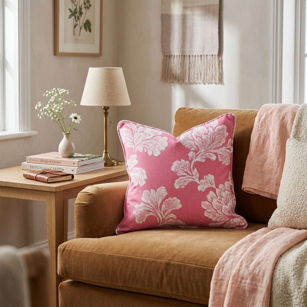 Valentines Damask Throw Pillow - Hillcroft Home