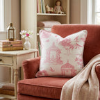 Valentines Toile Throw Pillow - Hillcroft Home