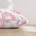 Valentines Toile Throw Pillow - Hillcroft Home