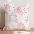 Valentines Toile Throw Pillow - Hillcroft Home