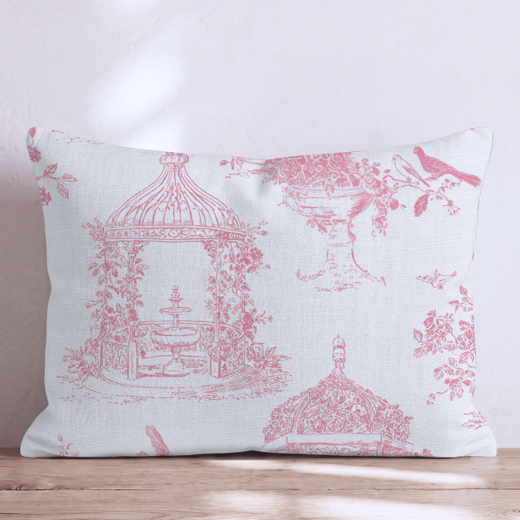 Valentines Toile Throw Pillow - Hillcroft Home