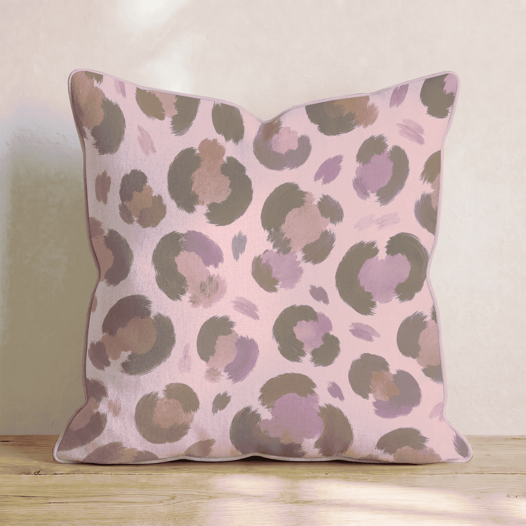Valerie Leopard Print Throw Pillow - Hillcroft Home