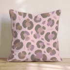 Valerie Leopard Print Throw Pillow - Hillcroft Home