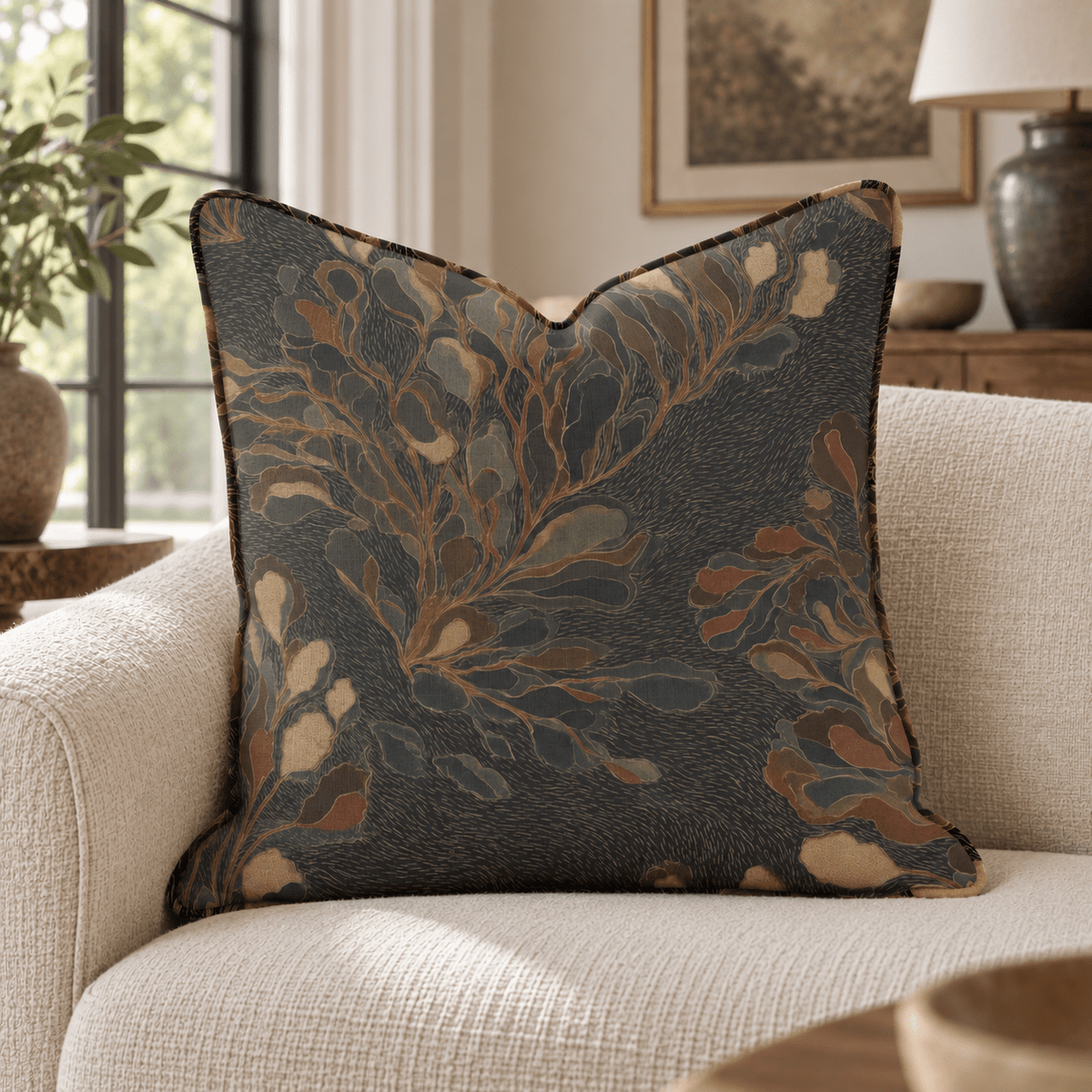 Velvet Hour Bonfire Throw Pillow throw pillow - Hillcroft Home