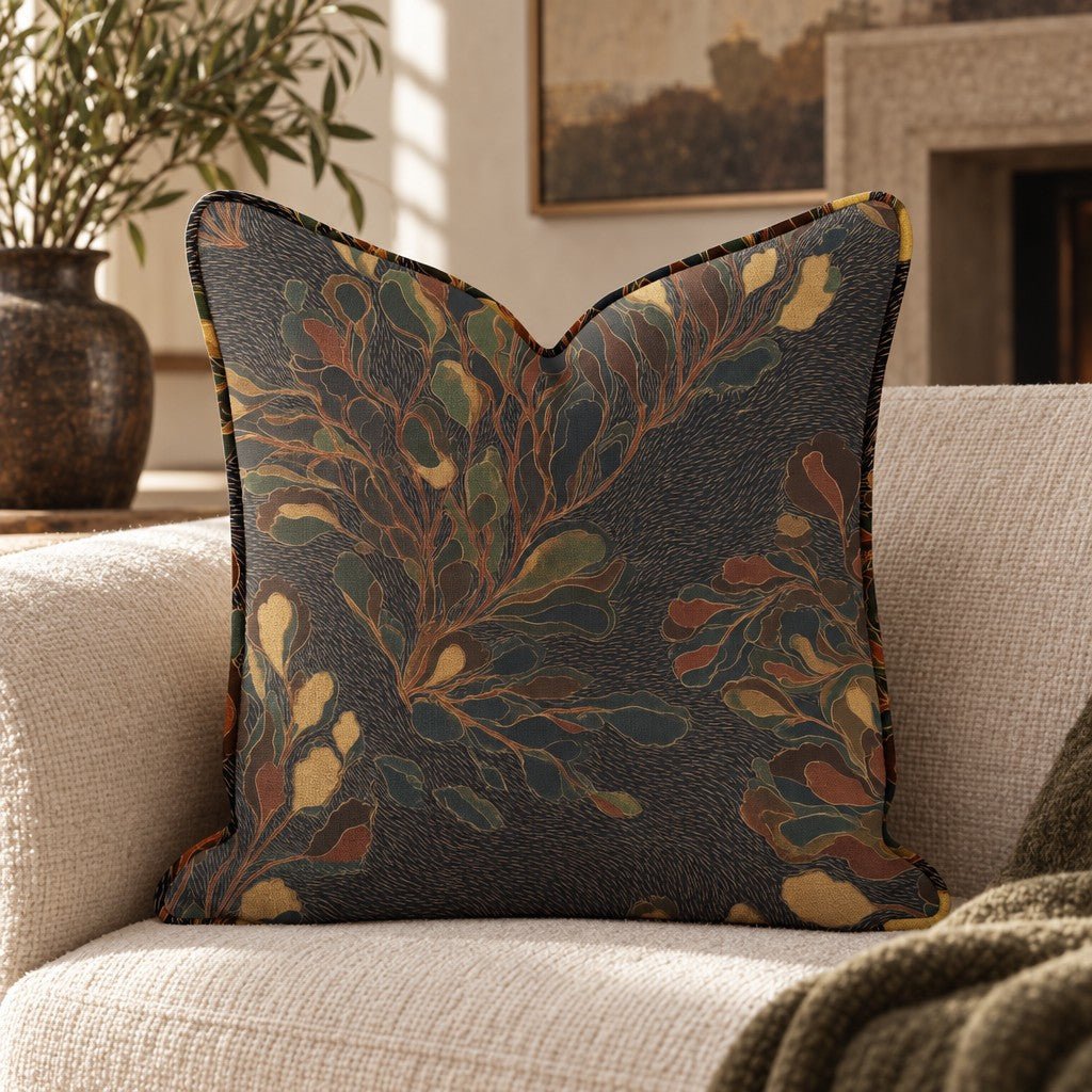 Velvet Hour Bonfire Throw Pillow throw pillow - Hillcroft Home