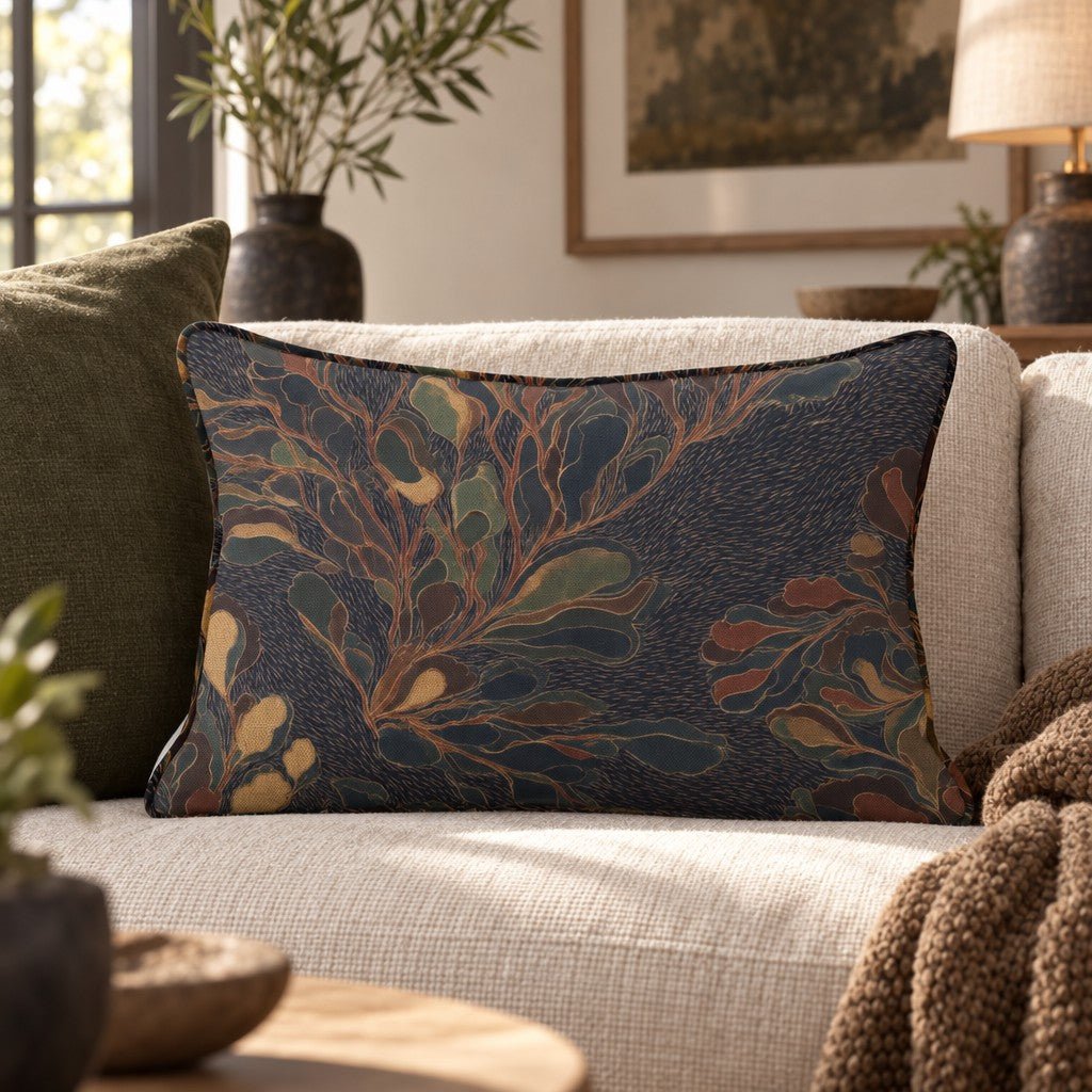 Velvet Hour Bonfire Throw Pillow throw pillow - Hillcroft Home