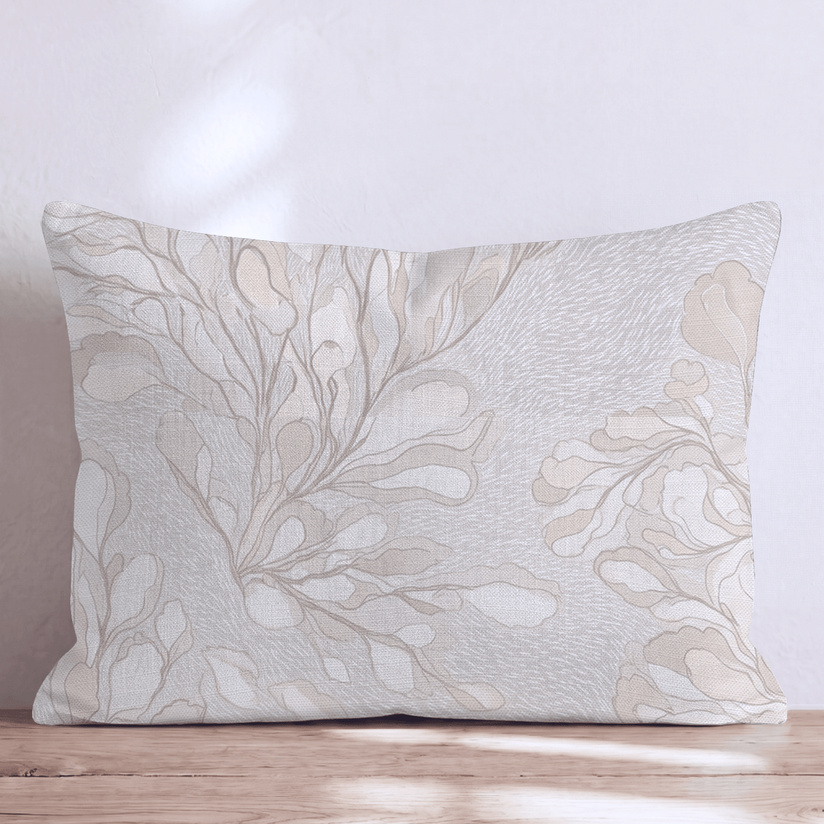 Velvet Hour Latte Throw Pillow throw pillow - Hillcroft Home