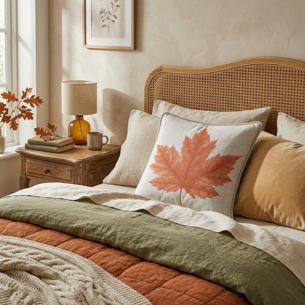 Velvet Maple Throw Pillow - Hillcroft Home