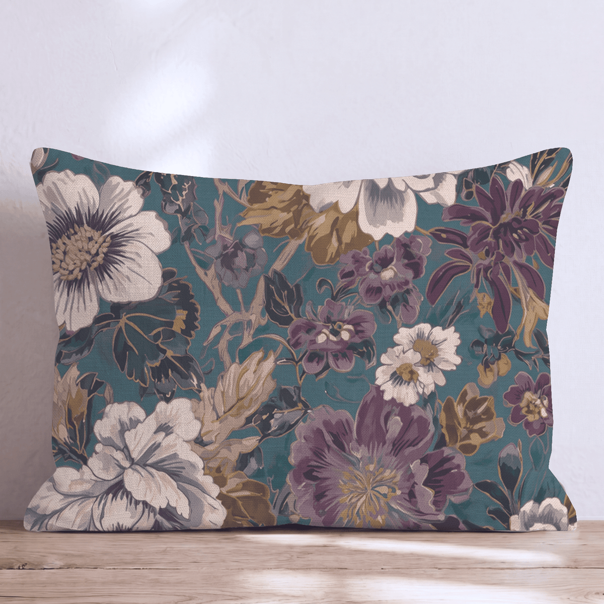 Velvet Meadow Throw Pillow throw pillow - Hillcroft Home
