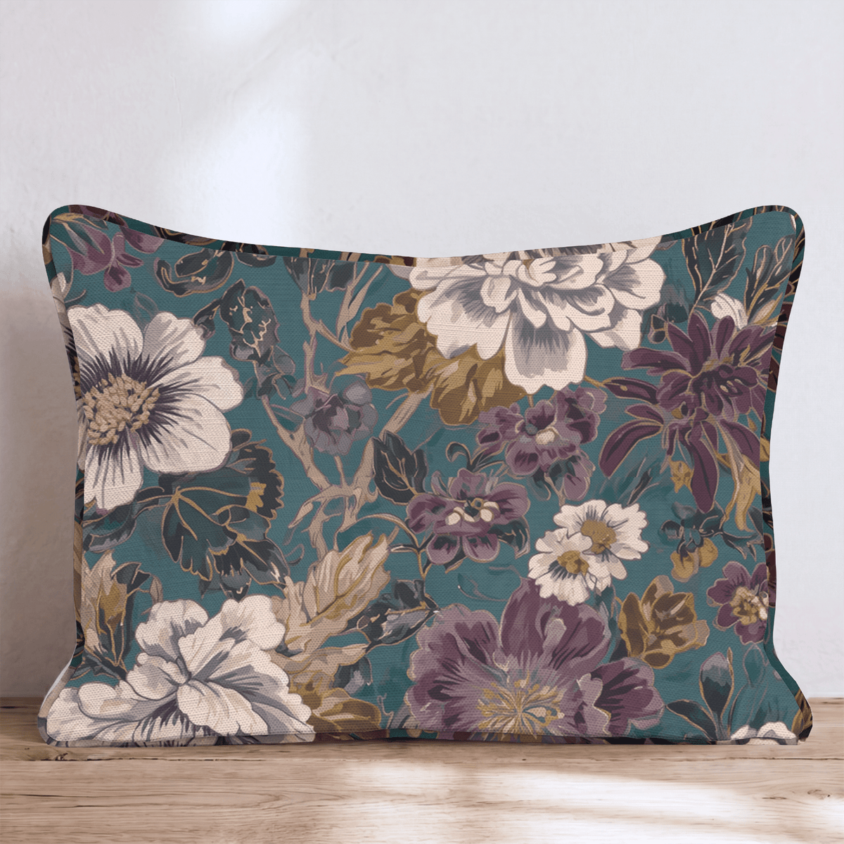 Velvet Meadow Throw Pillow throw pillow - Hillcroft Home