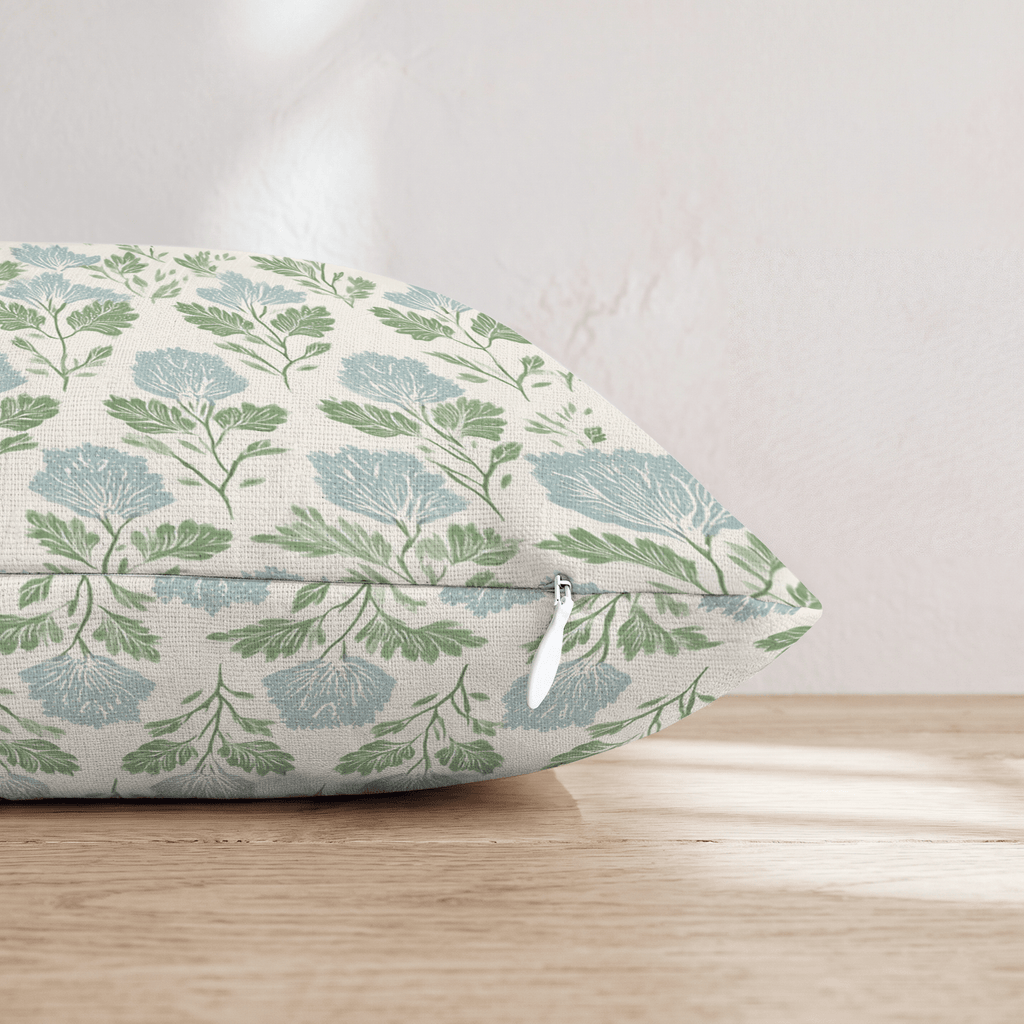 Velvet Vines Throw Pillow - Hillcroft Home