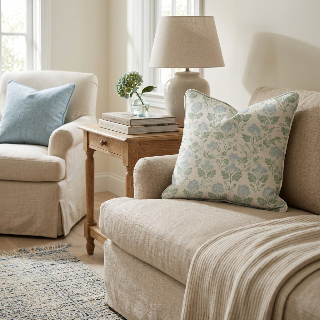 Velvet Vines Throw Pillow - Hillcroft Home