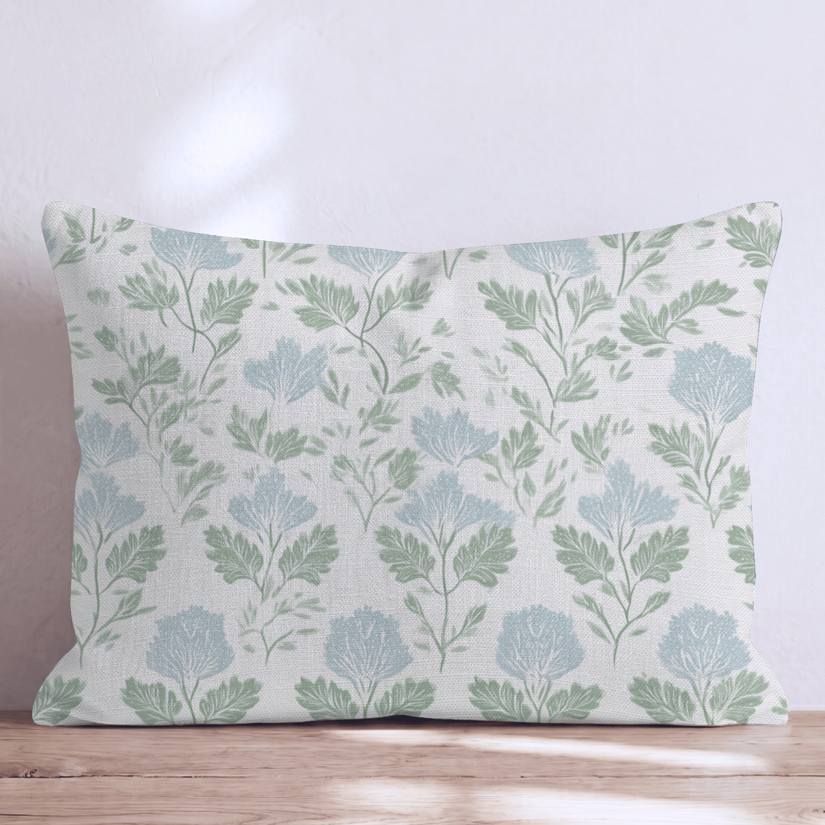 Velvet Vines Throw Pillow - Hillcroft Home