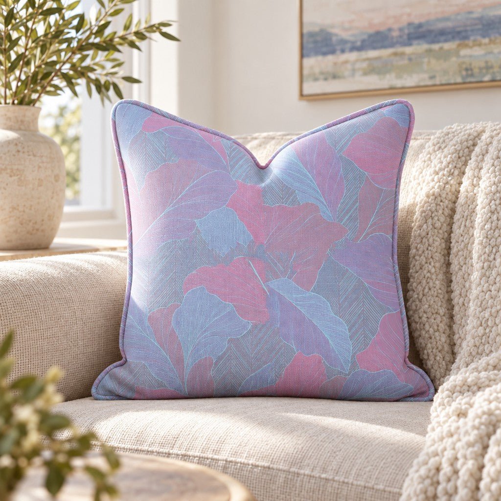 Verdant Ginkgo Neon Throw Pillow throw pillow - Hillcroft Home