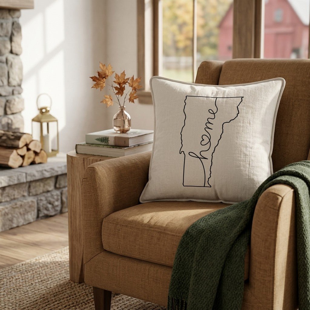 Vermont Home Throw Pillow - Hillcroft Home