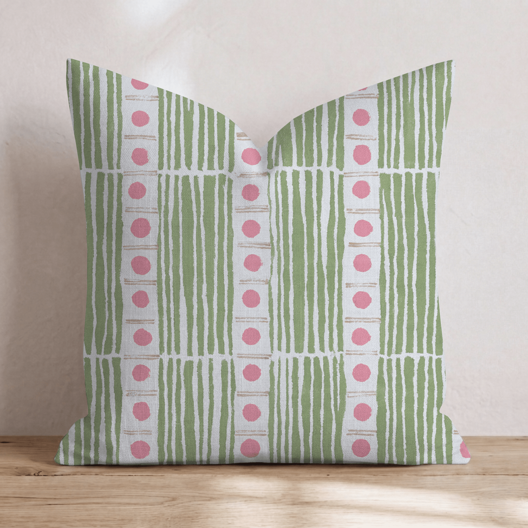 Vertical Stripe Weave Throw Pillow - Hillcroft Home