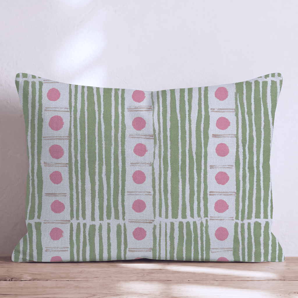 Vertical Stripe Weave Throw Pillow - Hillcroft Home