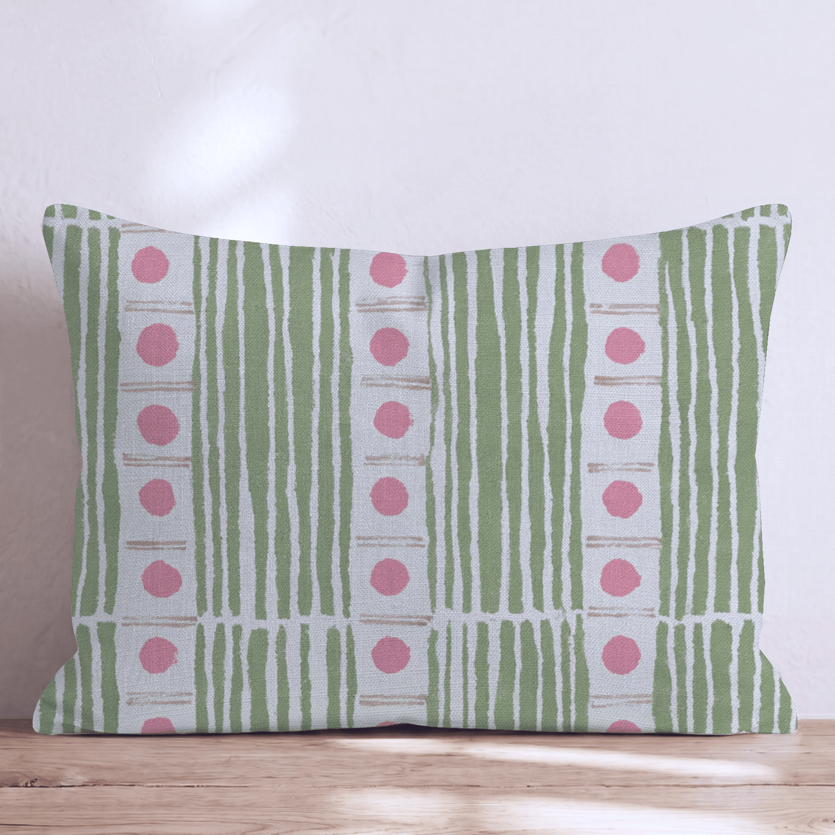 Vertical Stripe Weave Throw Pillow - Hillcroft Home