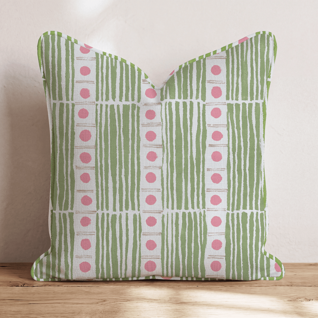 Vertical Stripe Weave Throw Pillow - Hillcroft Home