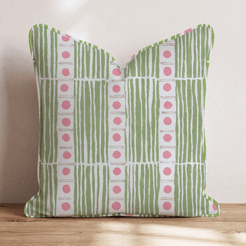 Vertical Stripe Weave Throw Pillow - Hillcroft Home