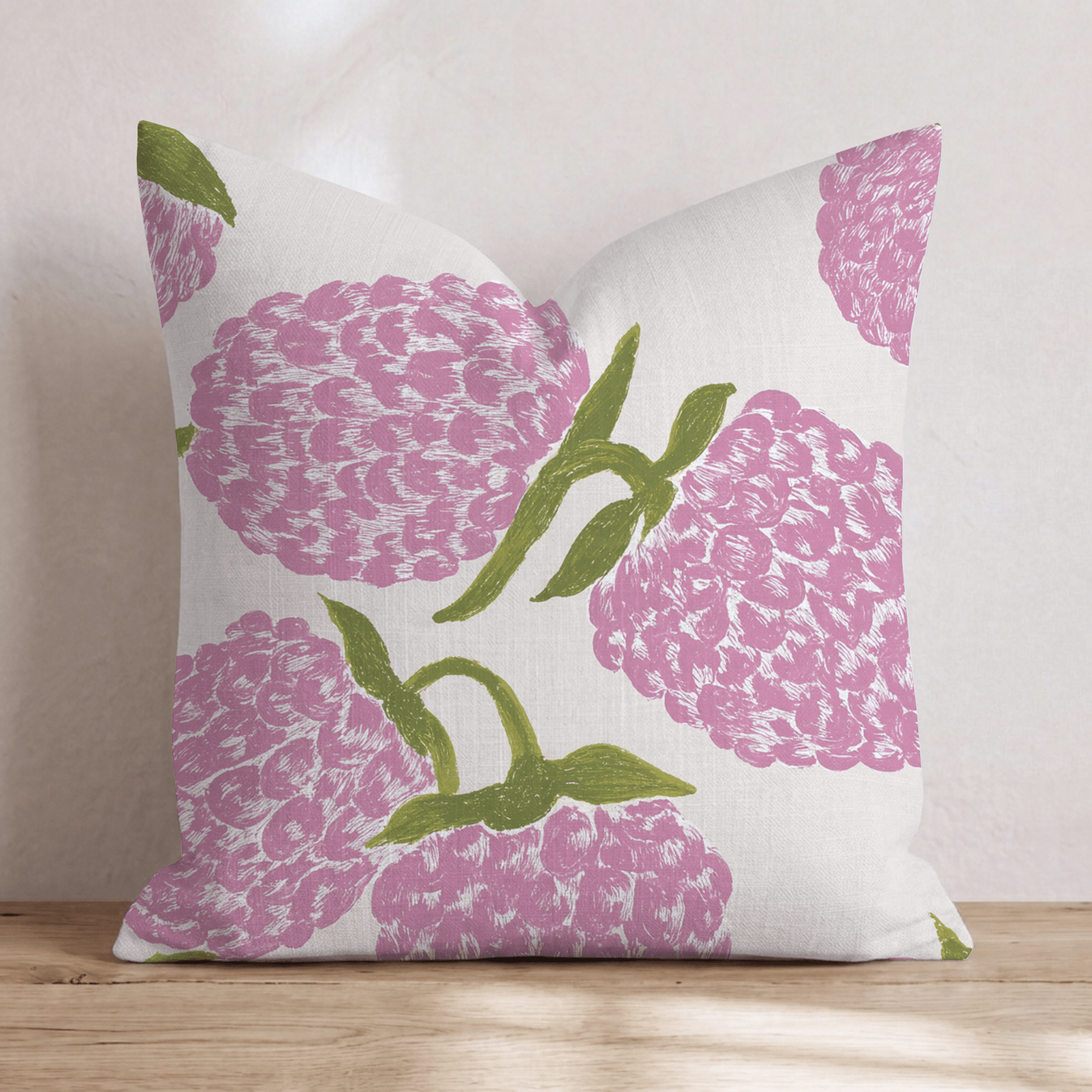 Very Spring Berry Throw Pillow - Hillcroft Home