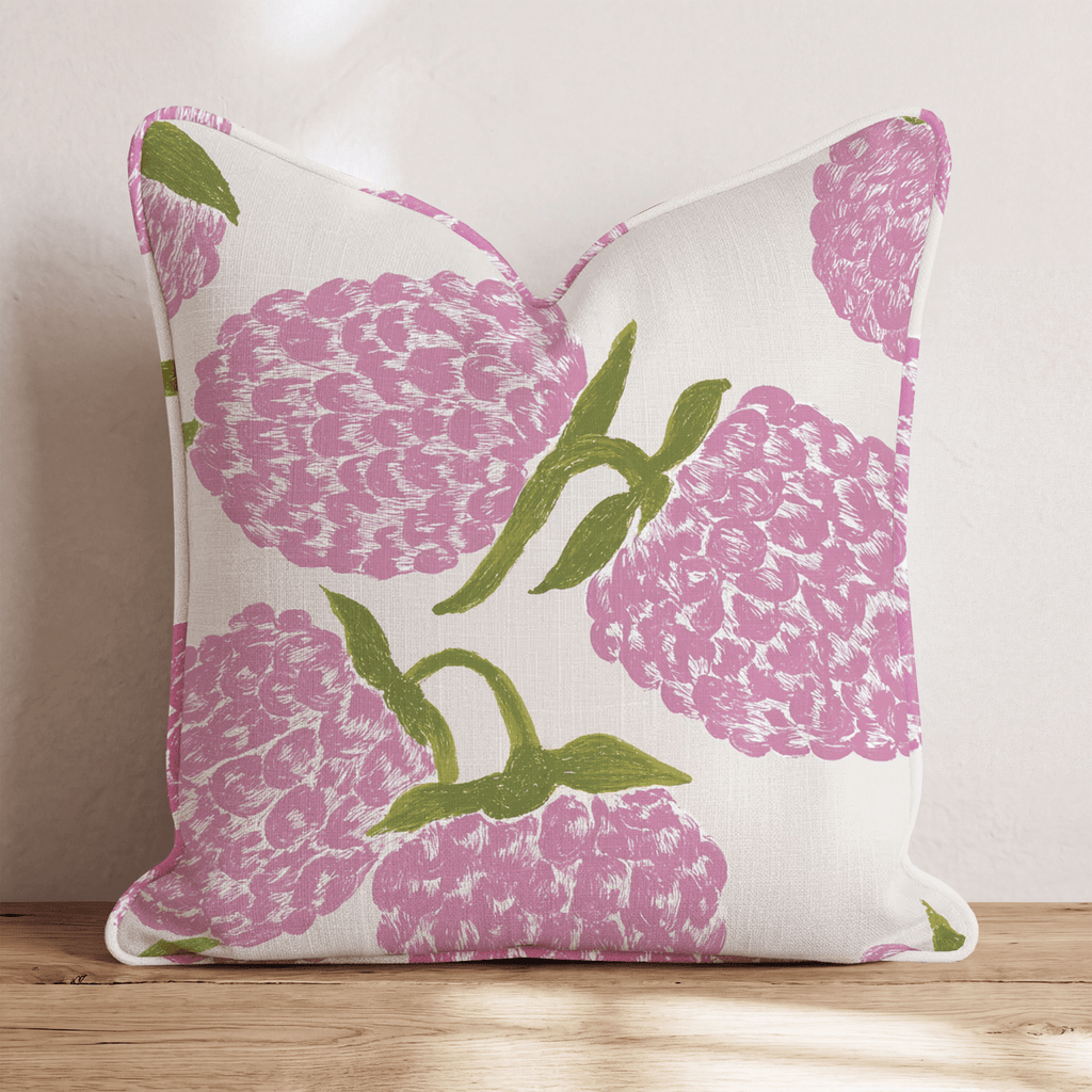 Very Spring Berry Throw Pillow - Hillcroft Home