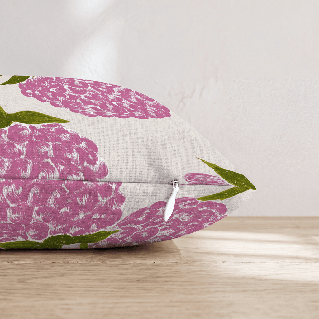 Very Spring Berry Throw Pillow - Hillcroft Home