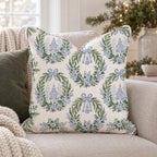 Village Wreath Throw Pillow throw pillow - Hillcroft Home