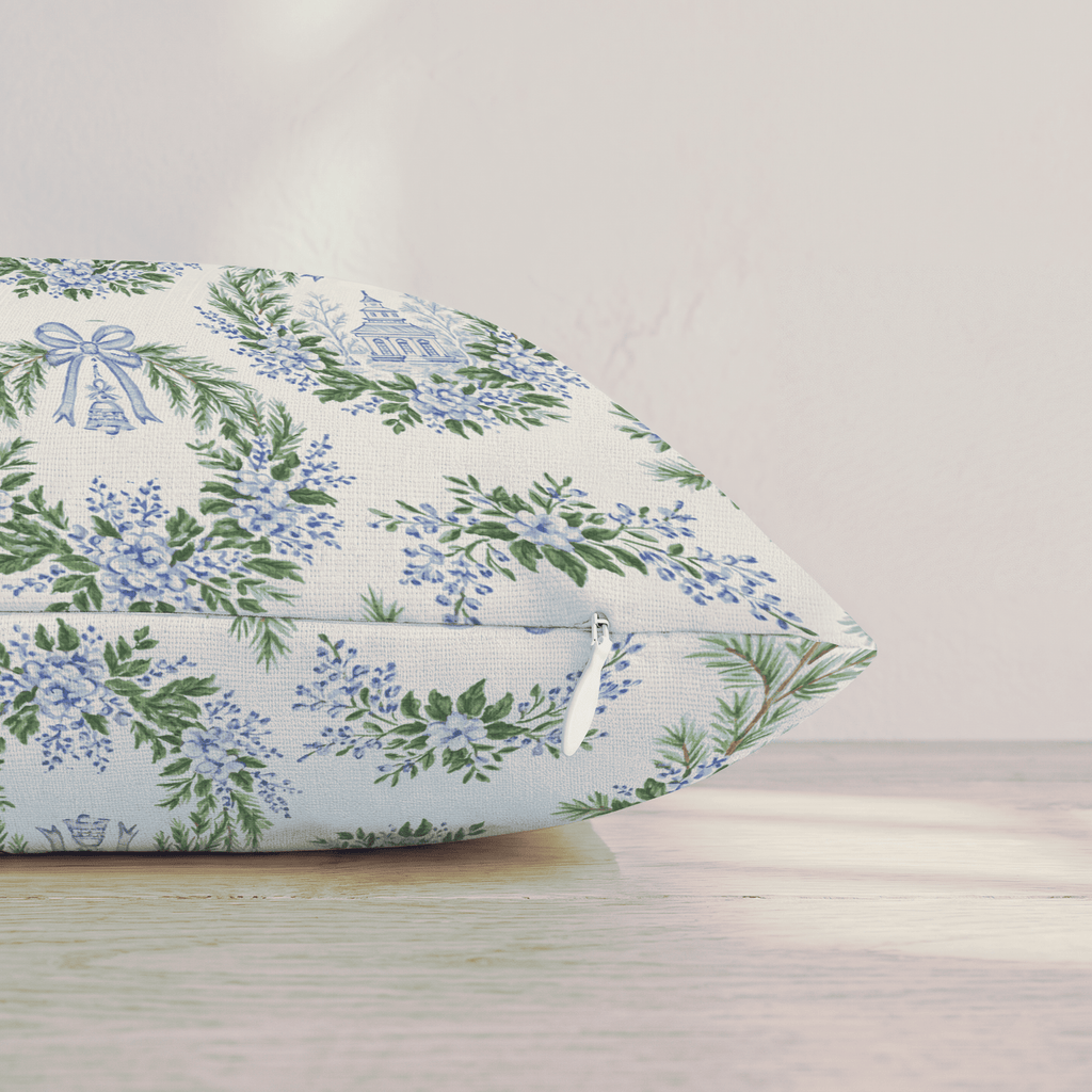 Village Wreath Throw Pillow throw pillow - Hillcroft Home