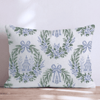 Village Wreath Throw Pillow throw pillow - Hillcroft Home