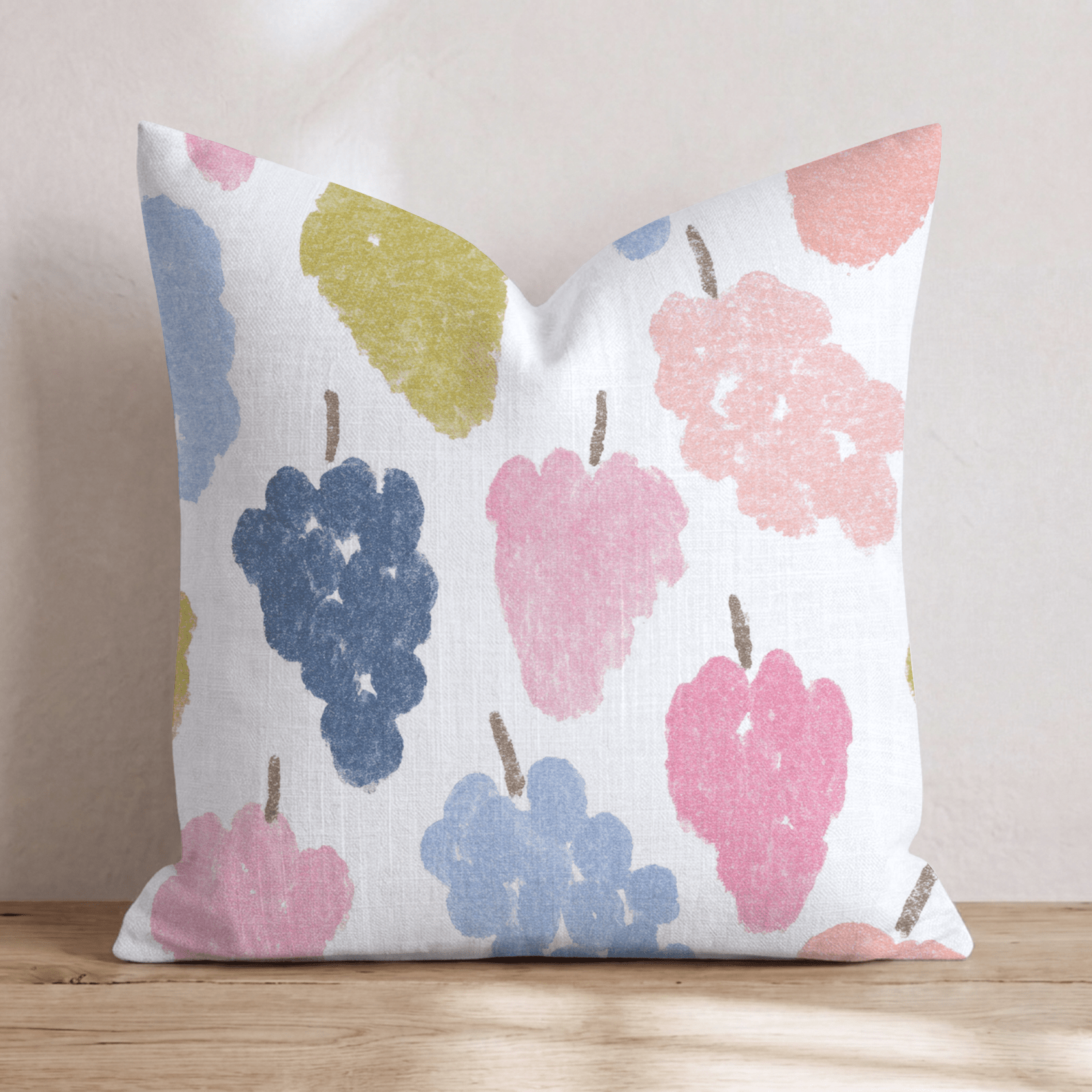 Vineyard Grapes Throw Pillow - Hillcroft Home